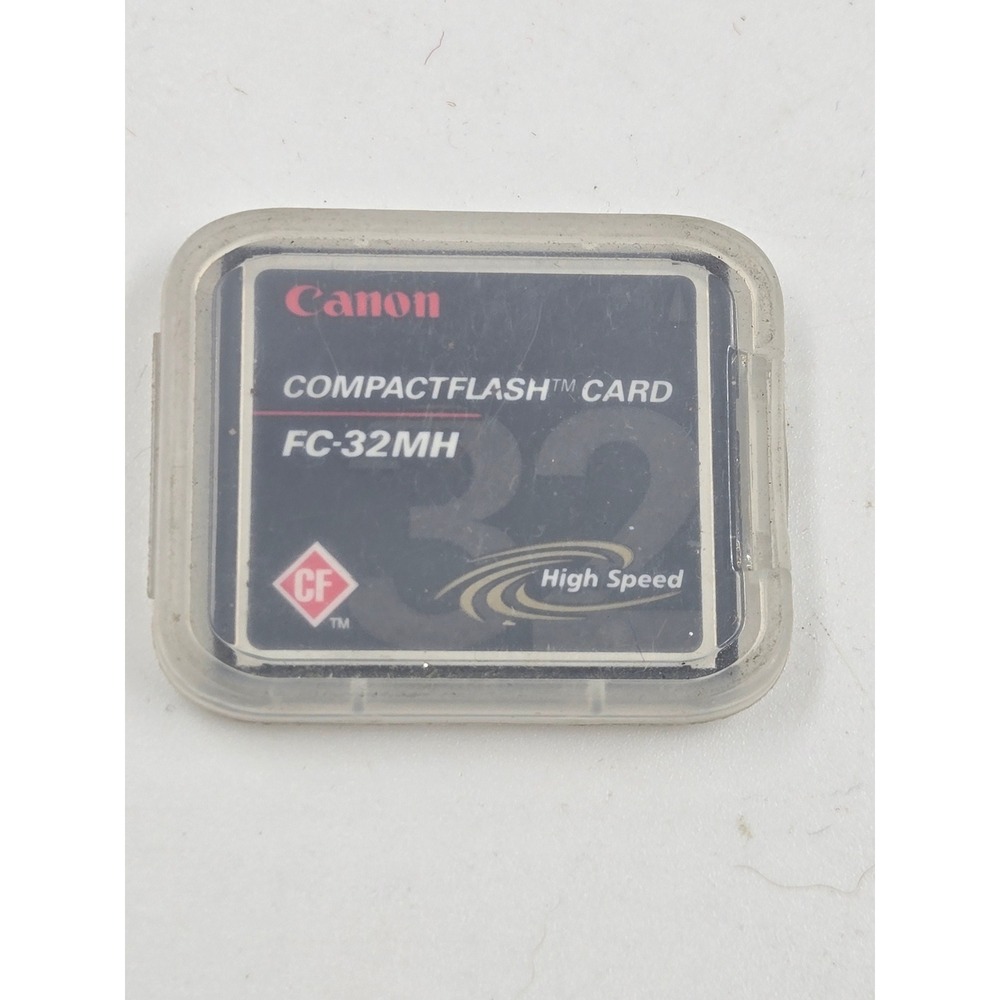 Canon 32MB CompactFlash CF Memory Card FC-32MH High Speed with Case